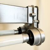 Lampe tubulaire industrielle polie suspendue, années 1970