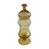Amber glass jar