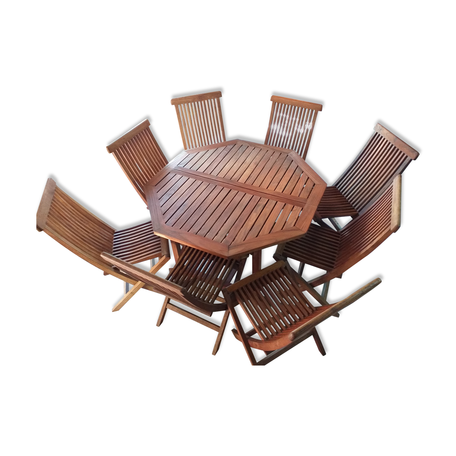 Table et chaises en teck