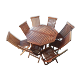 Teak table and chairs