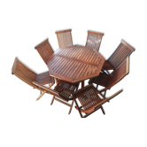 Table et chaises en teck
