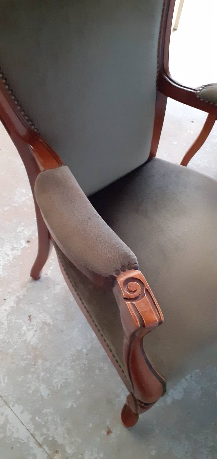 Pair of Voltaire armchairs.