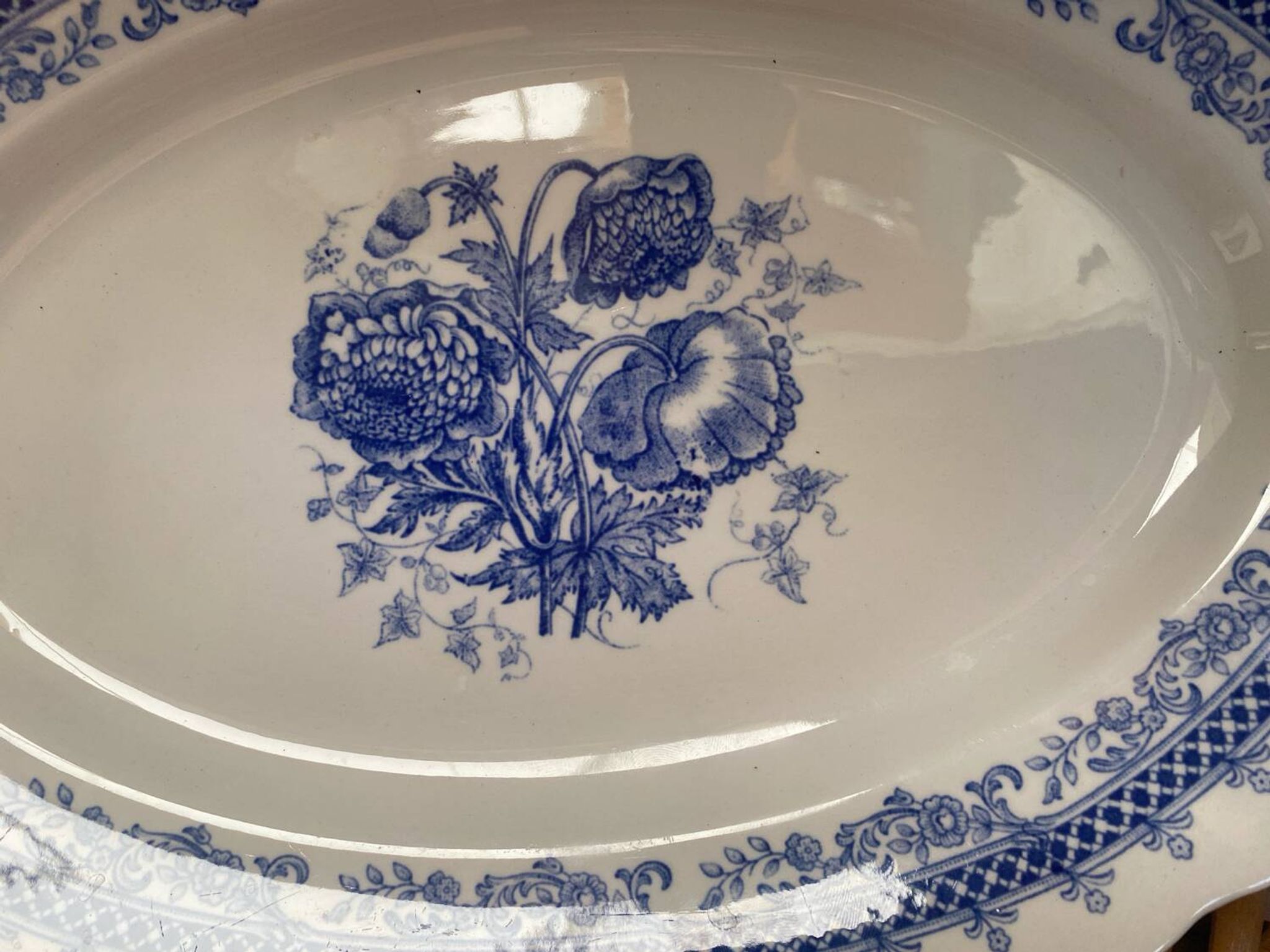 Oval ironstone dish stamped Laveno
