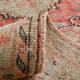 Red & cream oriental turkish vintage rug
