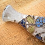 Ceramic Hand Painted Botanical Vase By Elio Schiavon, Collectable Pottery