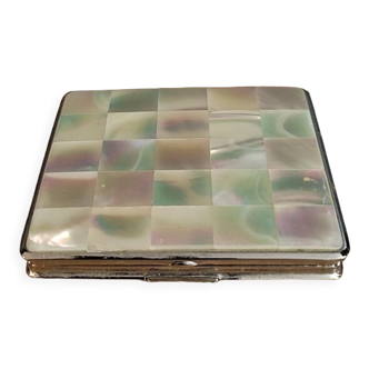 Powder box mother-of-pearl mirror dp 012329