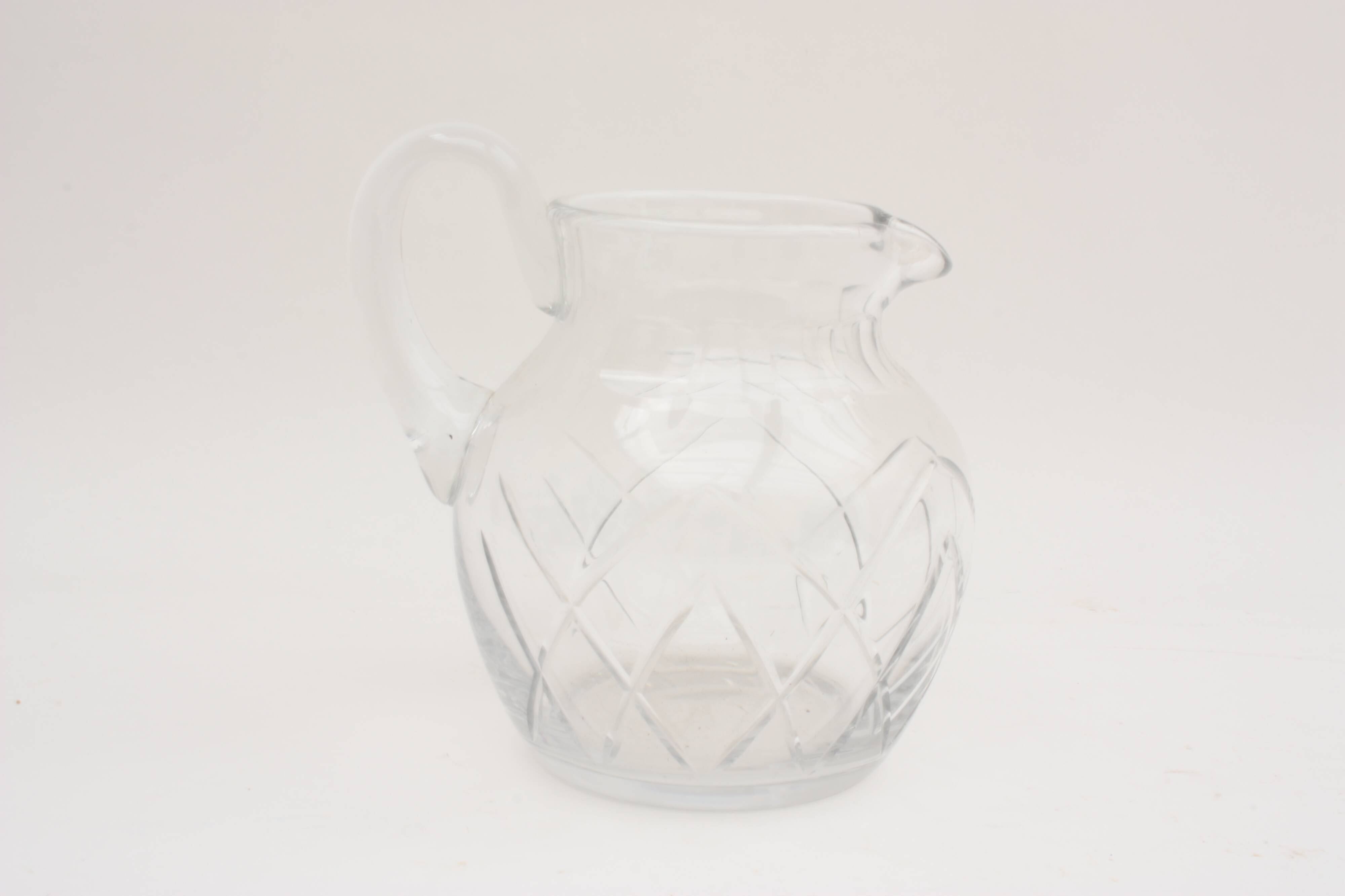 Argental crystal water pitcher or jug