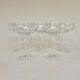 Set of five champagne glasses