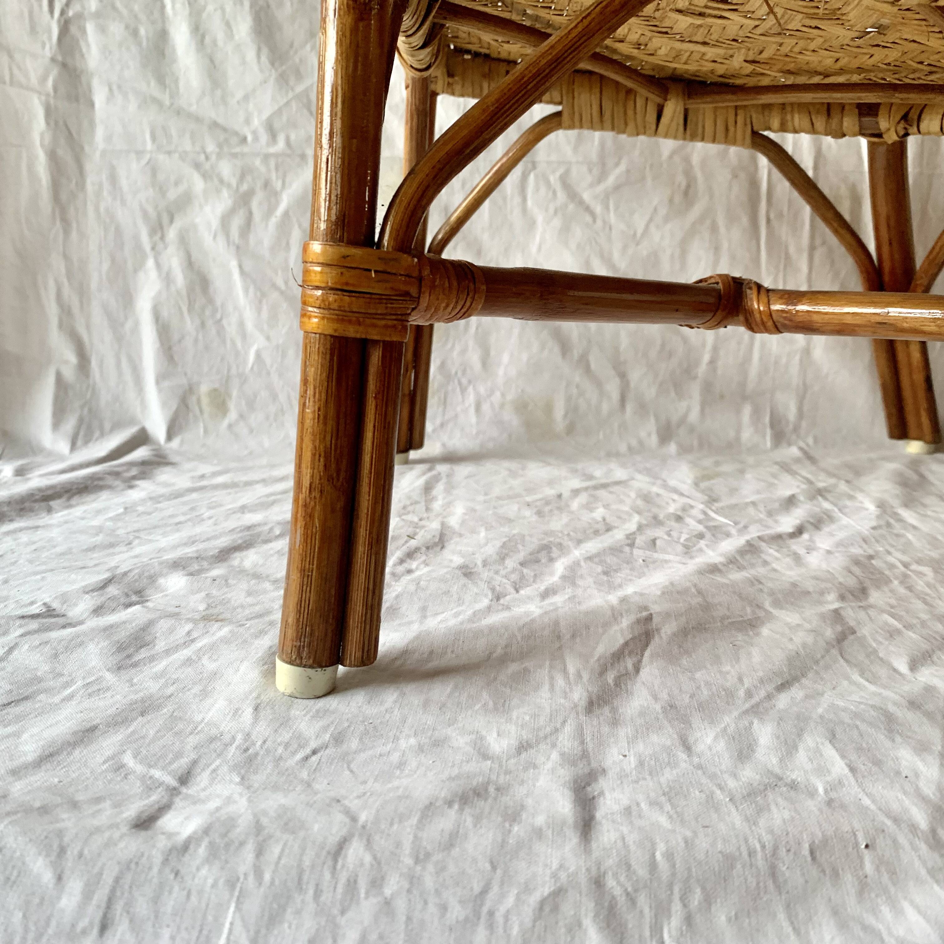 Vintage bamboo children's chair