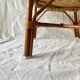 Chaise vintage pour enfant en bambou