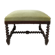 Old bench twisted wood stool
