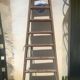 Double painter's step ladder antique