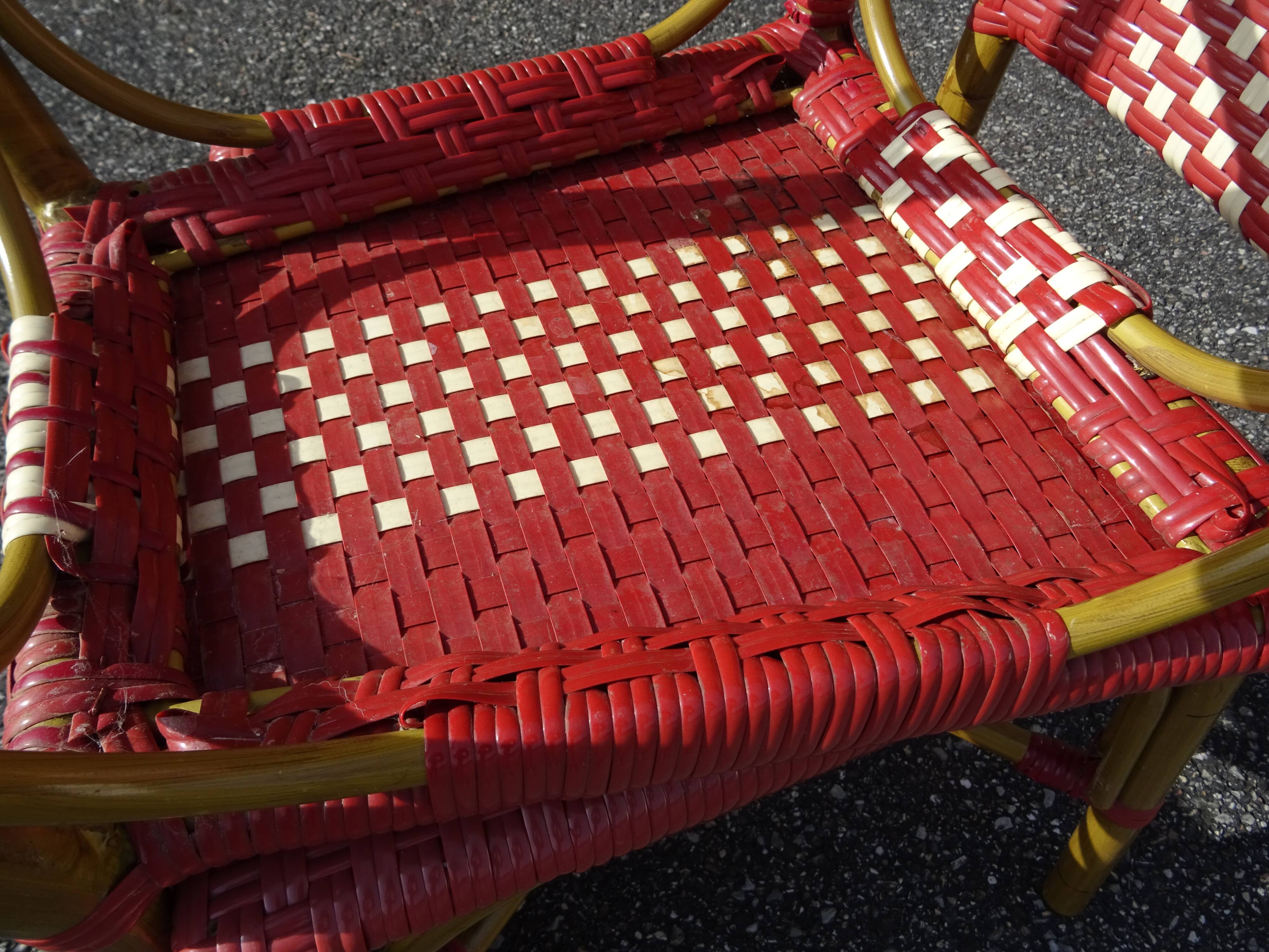 Pair of vintage Parisian bistro chairs