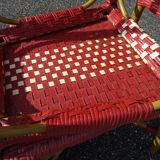 Pair of vintage Parisian bistro chairs