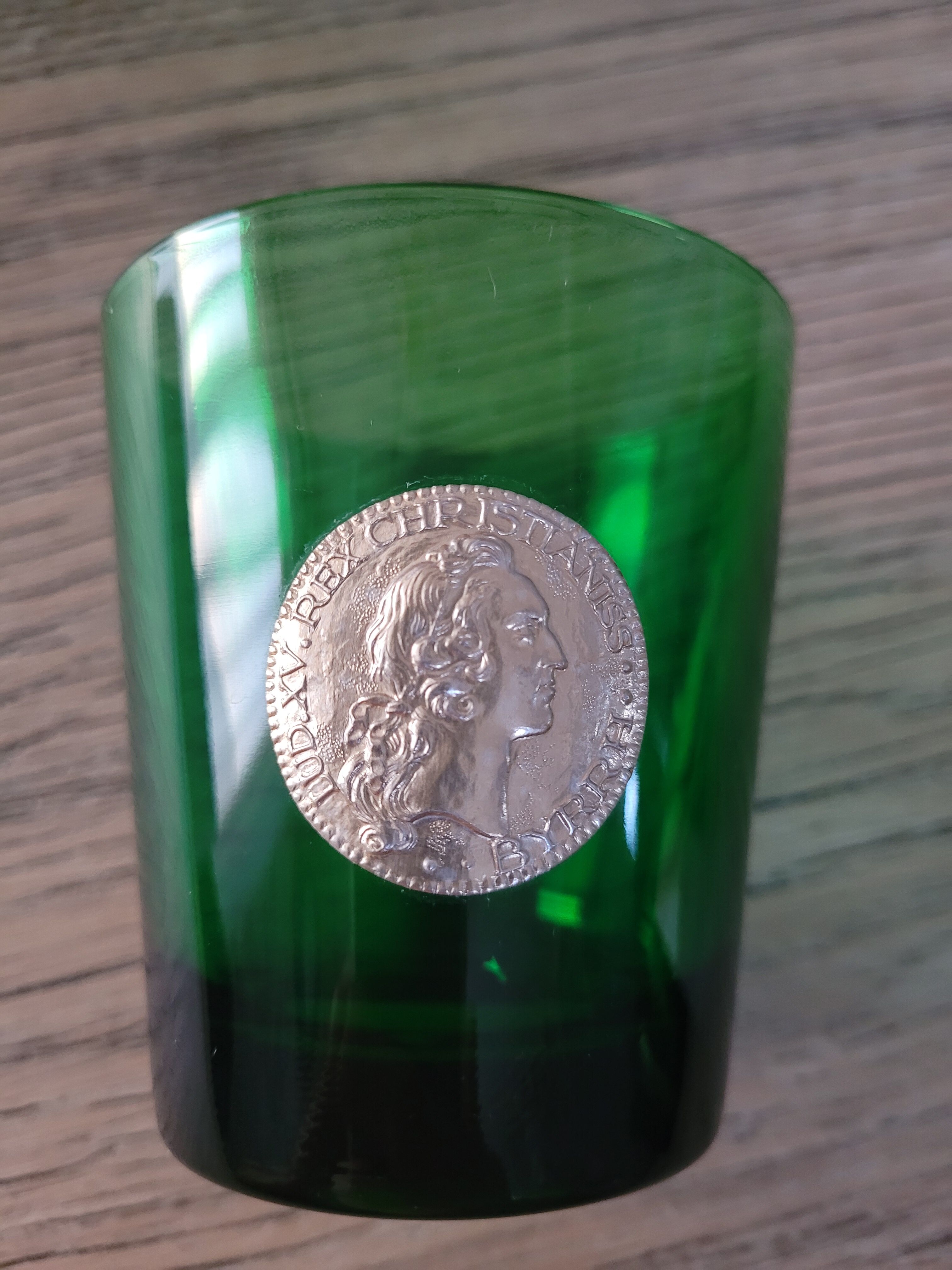 6 Vintage Byrrh / Dubonnet glasses