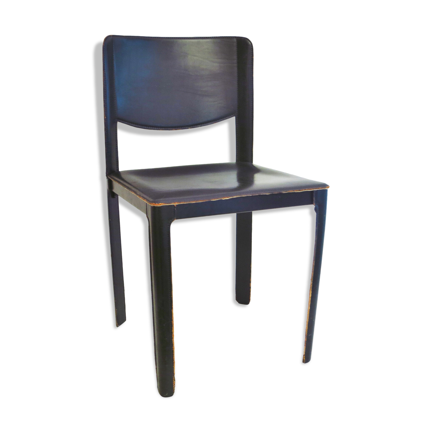 Matteo Grassi leather chair from the 80s