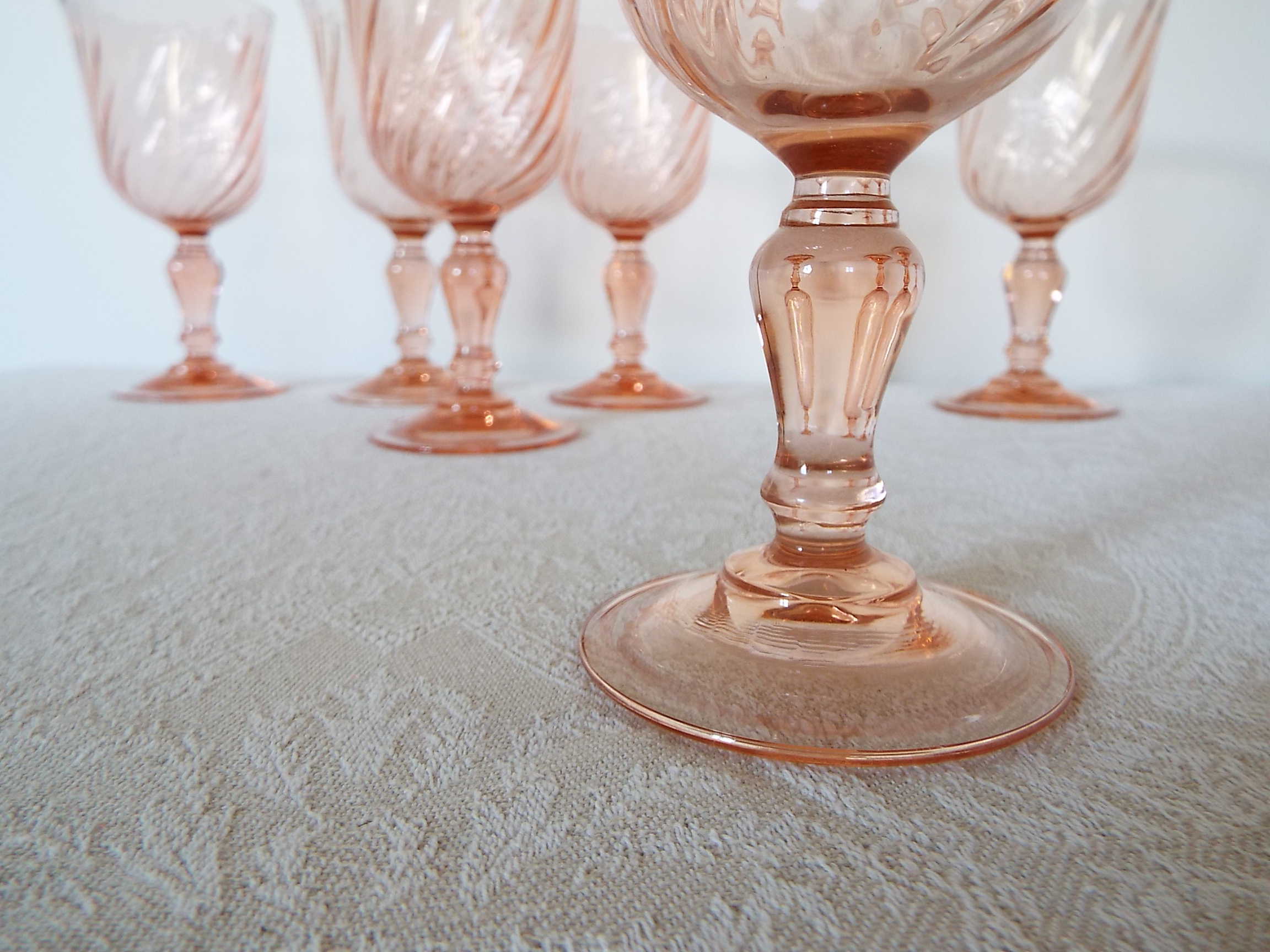 6 Rosaline water glasses