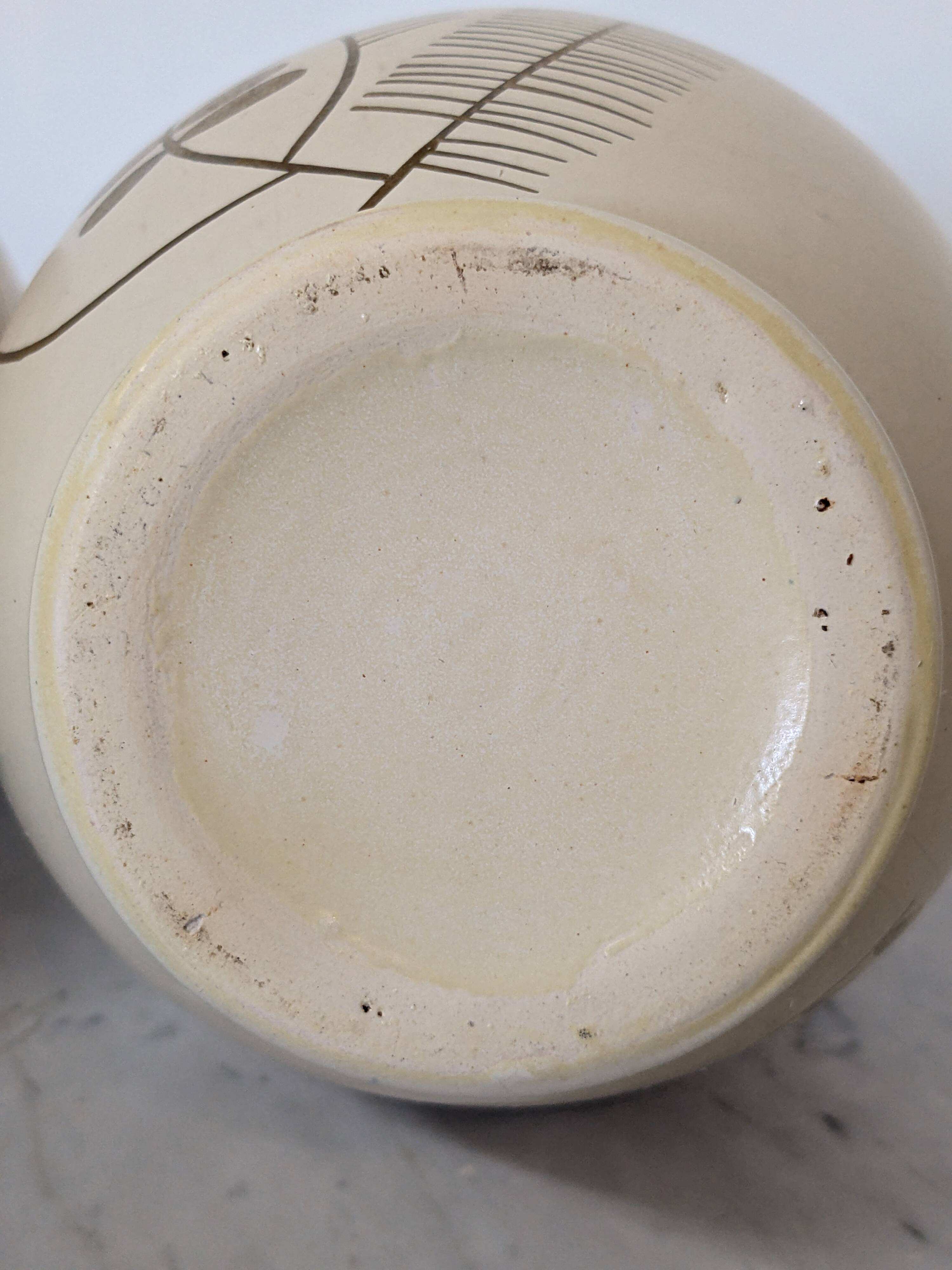 Pair of Art Deco vases from the Sainte-Radegonde factory, 1930s