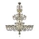 Imperial Style “Rigadin” Murano Glass Chandelier in Venetian Design