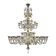 Imperial Style “Rigadin” Murano Glass Chandelier in Venetian Design