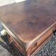 Antique solid wood side table with drawer