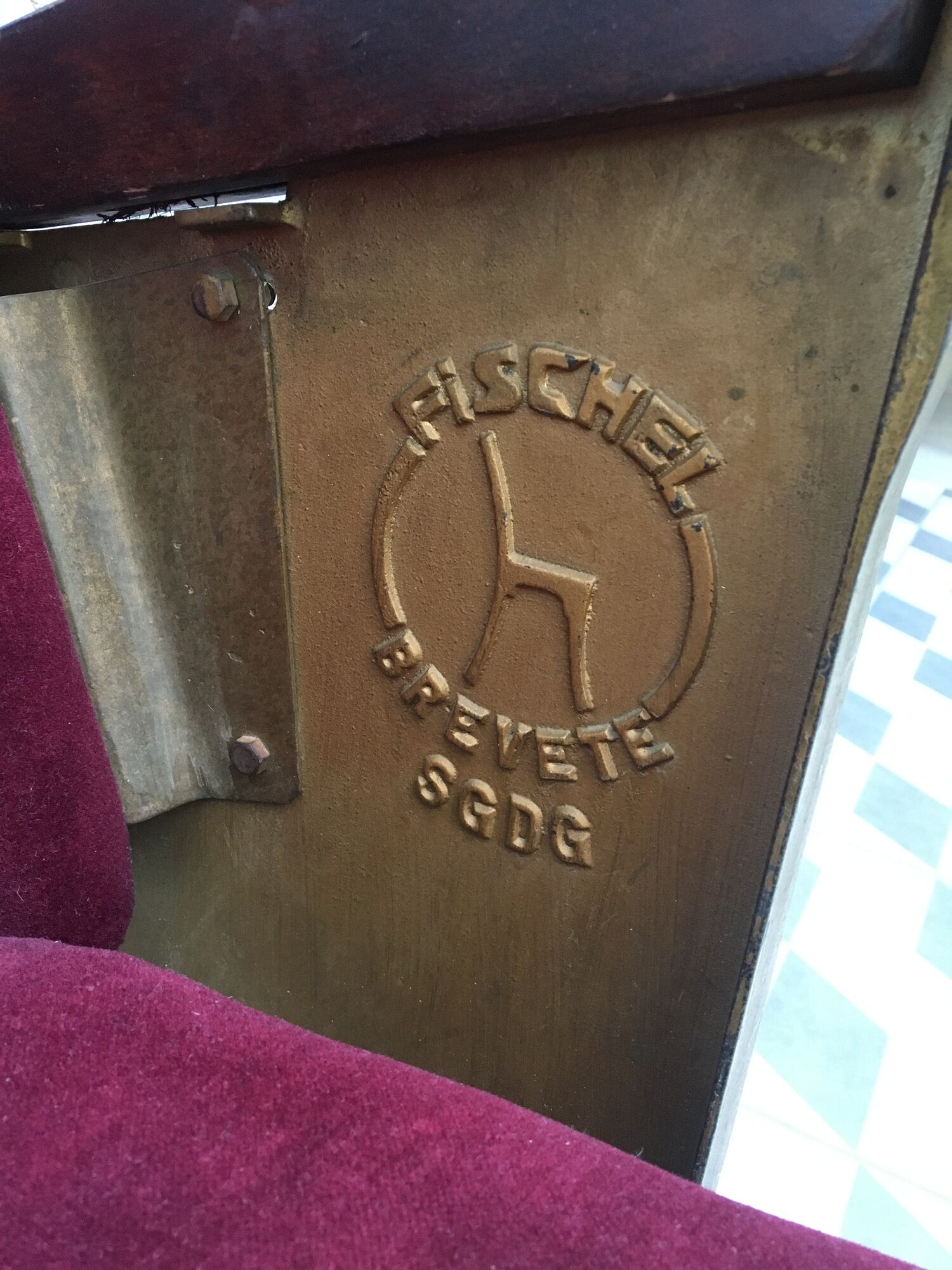 Theatre armchair - Art Deco cinema - Manufacture Fischel