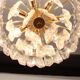 Murano glass light fixture in brass Palazzo, Kalmar, Austria, 1970s