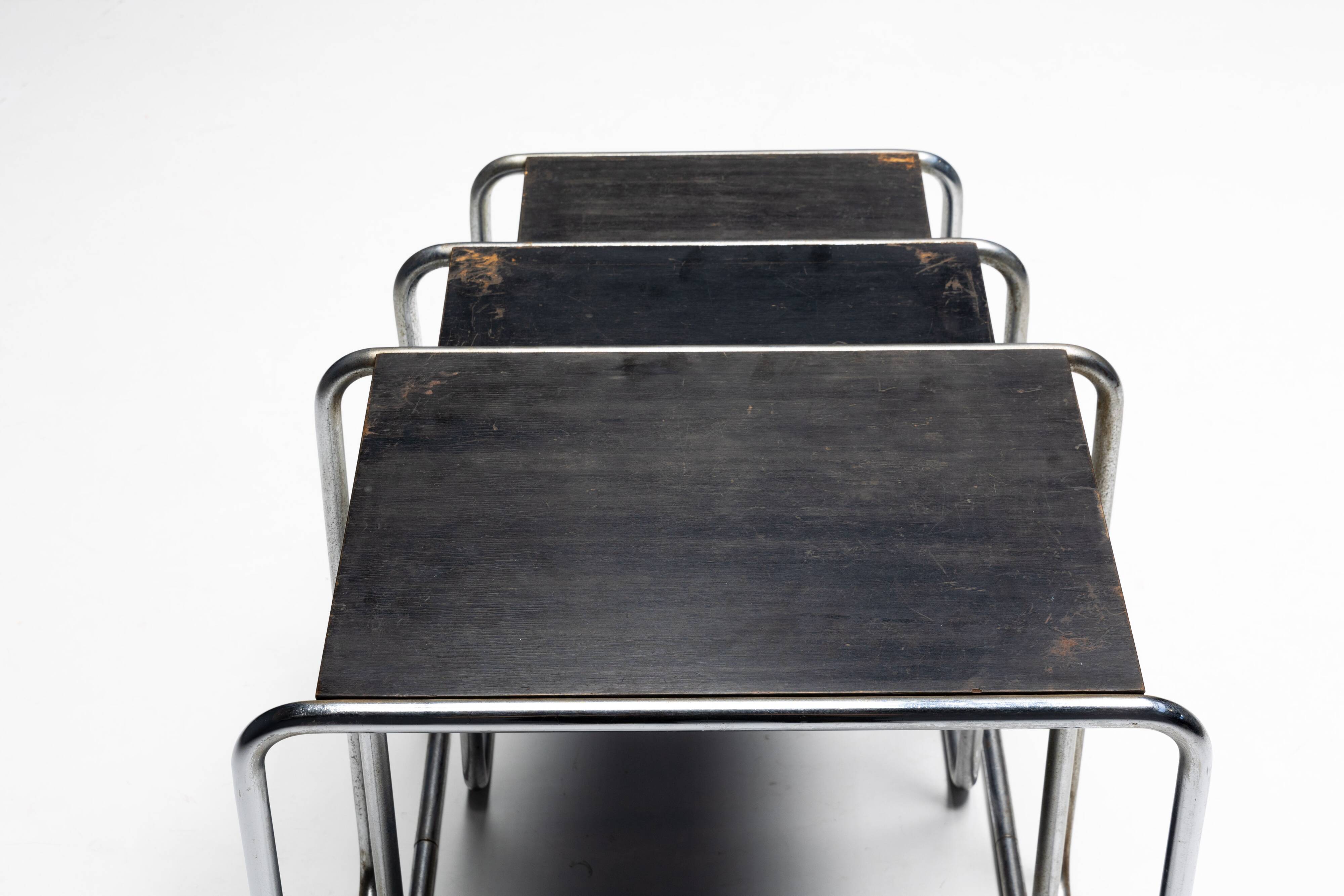 First Edition Side Tables by Marcel Breuer for Thonet, Germany, 1930s