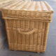 Wicker travel trunk