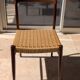 Set of 4 vintage teak chairs with weaving, Scandinavian, Mid-Century.