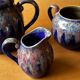 Teapot, milk jug and sugar bowl Lacheny Saint-Amand