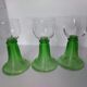 White wine glasses from Alsace Roemer foot in filigree blown glass