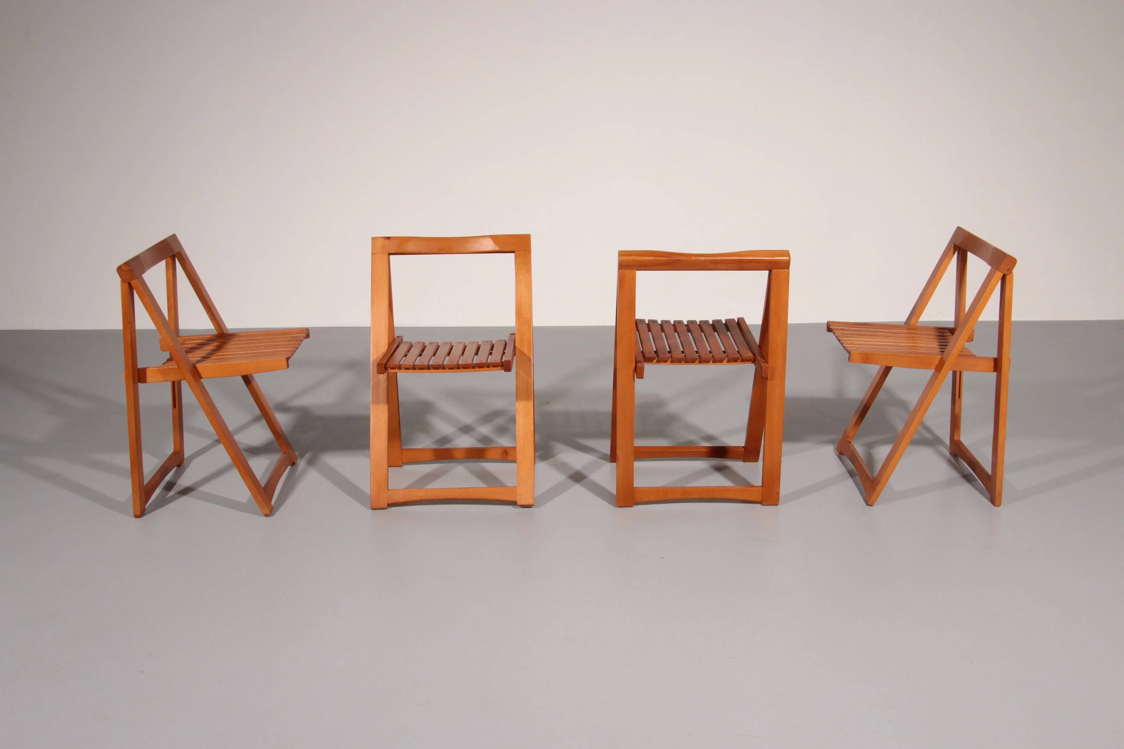 Chaises Trieste par Aldo Jacober pour Alberto Bazzani, années 1960.
