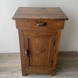 Rustic antique bedside table - peasant piece