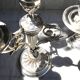 Pair of silver-plated candelabra in Louis XVI style