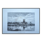 Ross Castle, Killarney, Ireland, printed illustration from 1879.