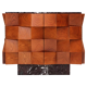 Contemporary Modern Sideboard in Wood and Burgundy Marble Top, Italy