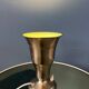 Table uplighter lamp "Cup" in metal, silver colour