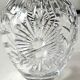 Vintage ball-shaped vase, in Bohemian/Boho chic crystal. 15 x 13 cm