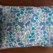 Coussin en vrai Liberty 1960 à fleurs