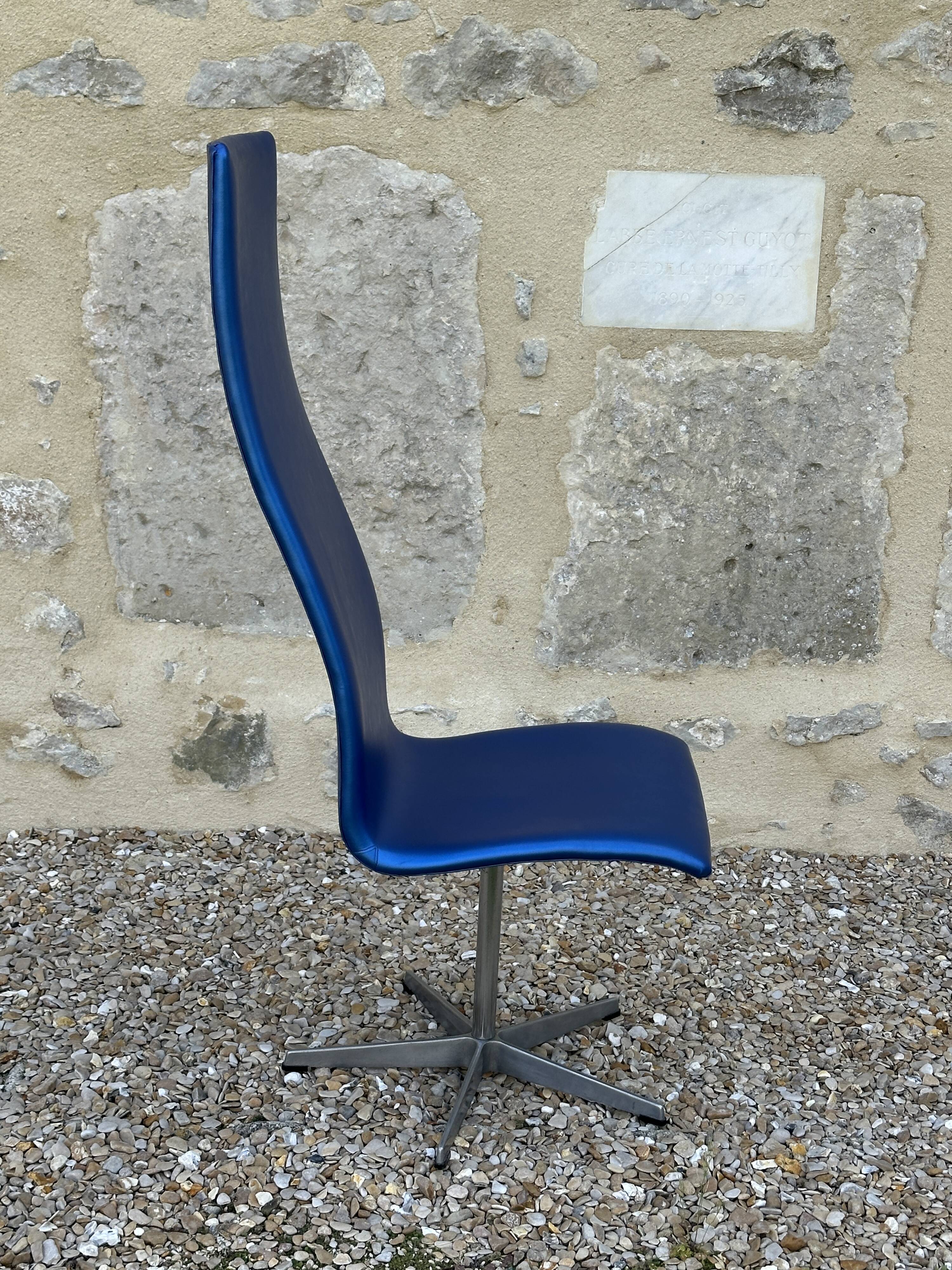 Chaise haute Oxford mod 316 arne jacobsen design années 70