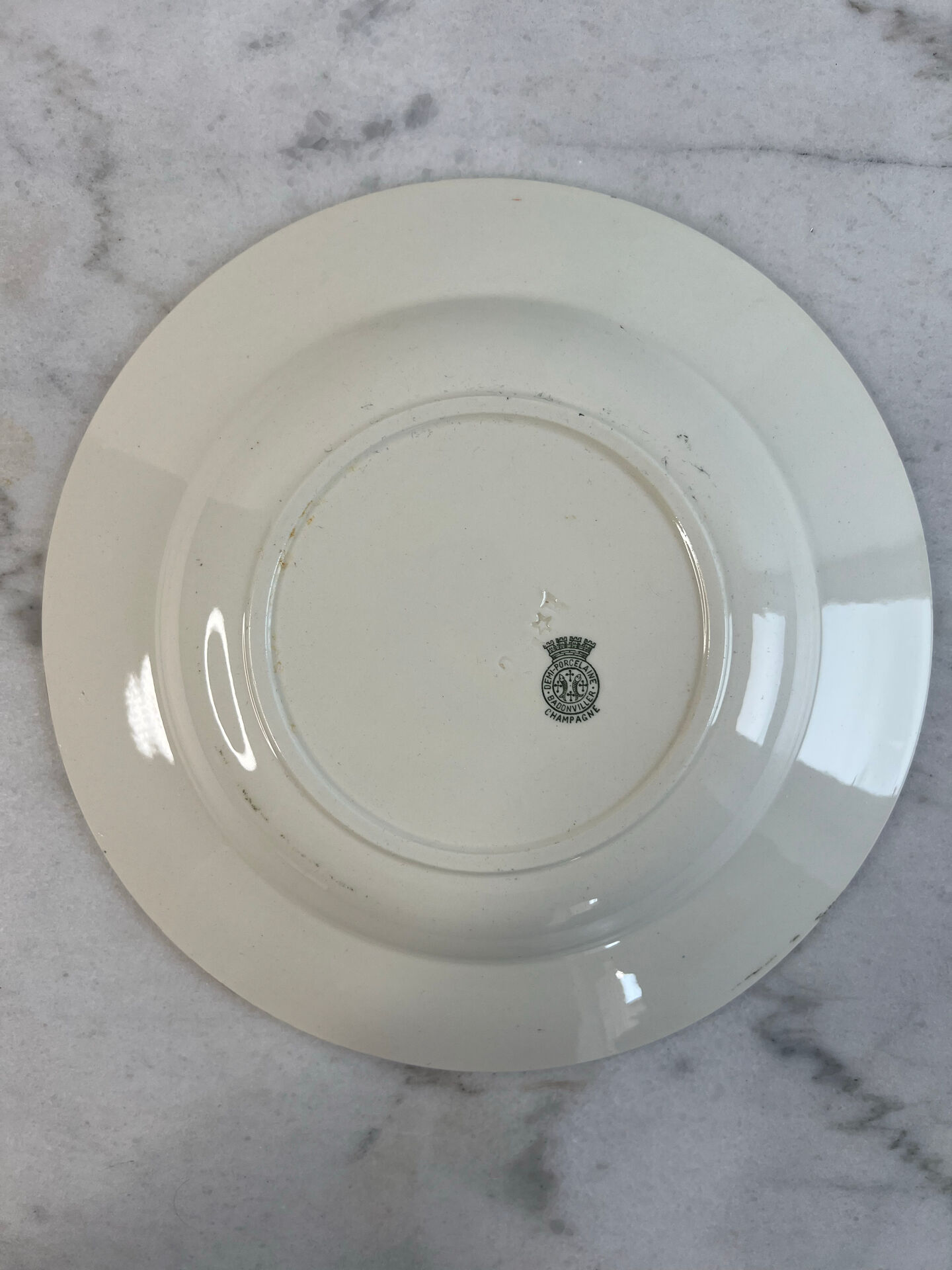 Assiette creuse Badonviller collection Champagne