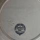 Superb antique plate Terre de Fer blue Emile Bourgeois Paris