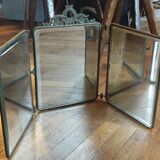 Old triptych mirror/barber mirror