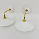 Opaline wall lights