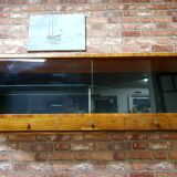 Display cabinet with hanging drawers, Poland, 1970s after renovation.