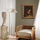 Antique Italian portrait painting from the 17th century