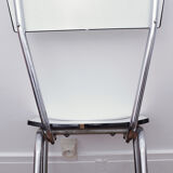 White and black formica chair 70s
