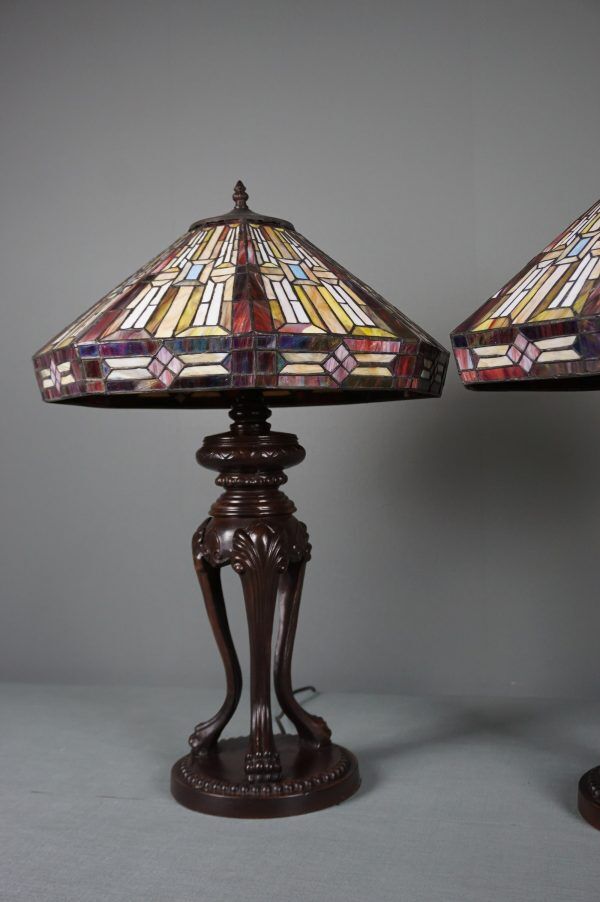Set of 2 Tiffany lamps