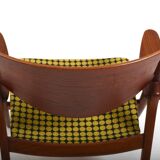 CH-28 Teak and Unika Vaev Easychair by Hans J. Wegner 1960s